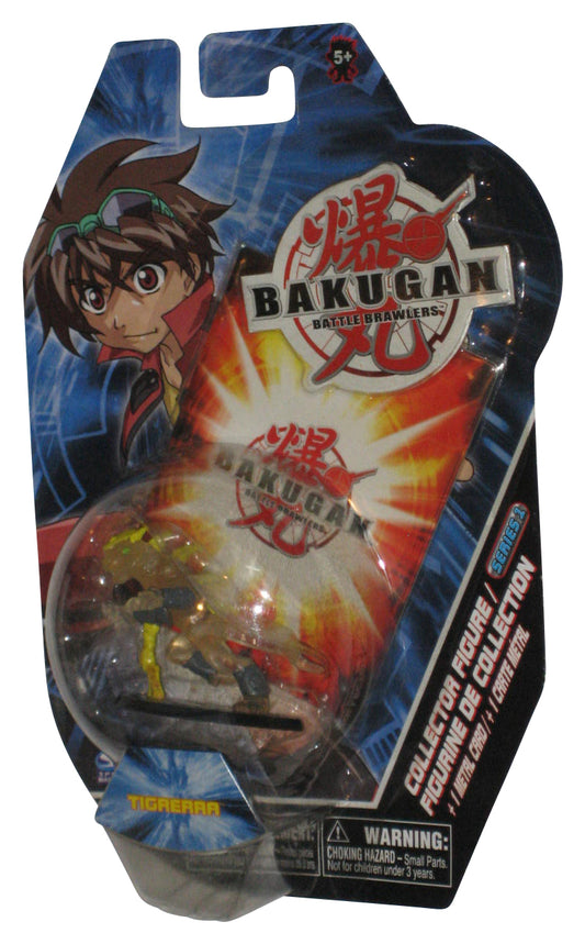 Bakugan Battle Brawlers (2007) Spin Master Clear Tigrerra 2-Inch Mini Figure w/ Metal Card