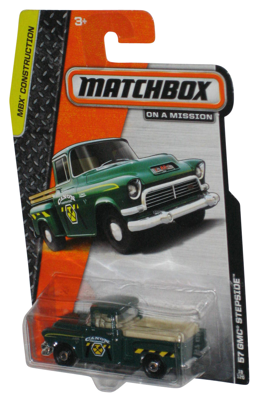 Matchbox MBX Construction Green '57 GMC Stepside Toy Truck 18/120