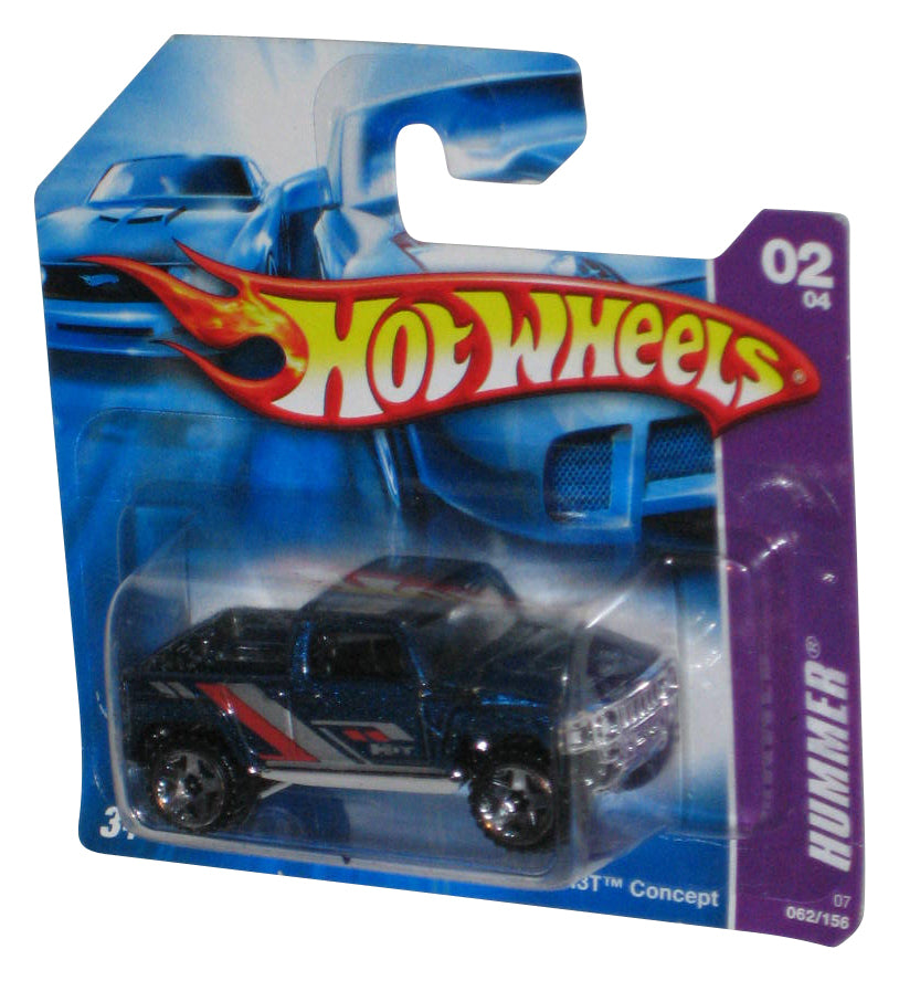 Hot Wheels Hummer H3T Concept 02/04 (2006) Blue Toy Truck 062/156 - (Short Card)