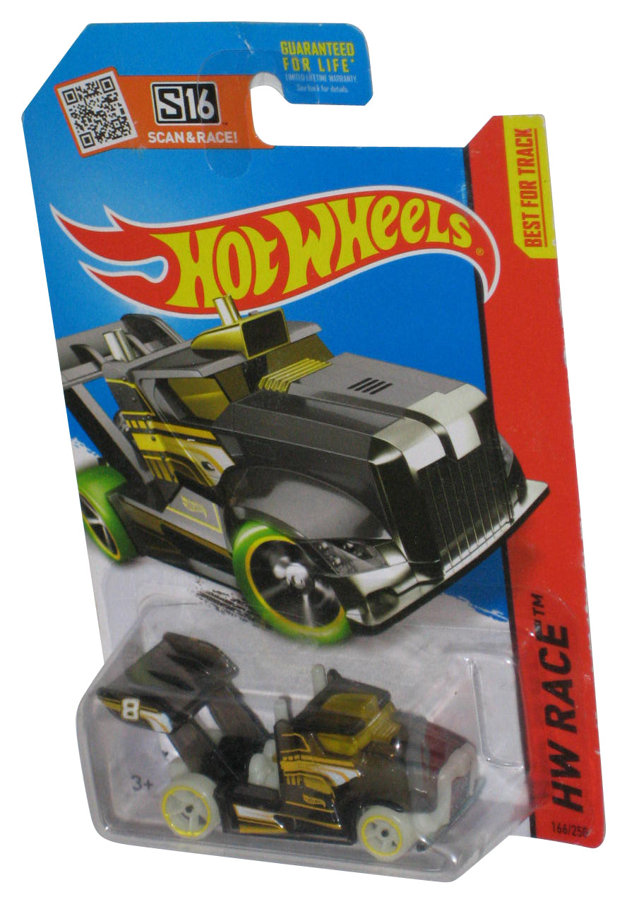 Hot Wheels HW Race (2013) Black & Yellow Rig Storm Die-Cast Toy Truck 166/250