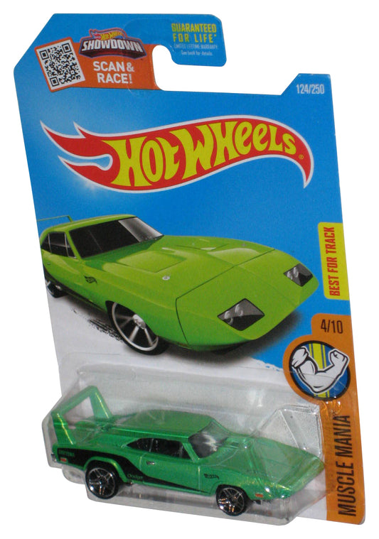 Hot Wheels Muscle Mania 4/10 (2015) Green '69 Dodge Charger Daytona Car 124/250
