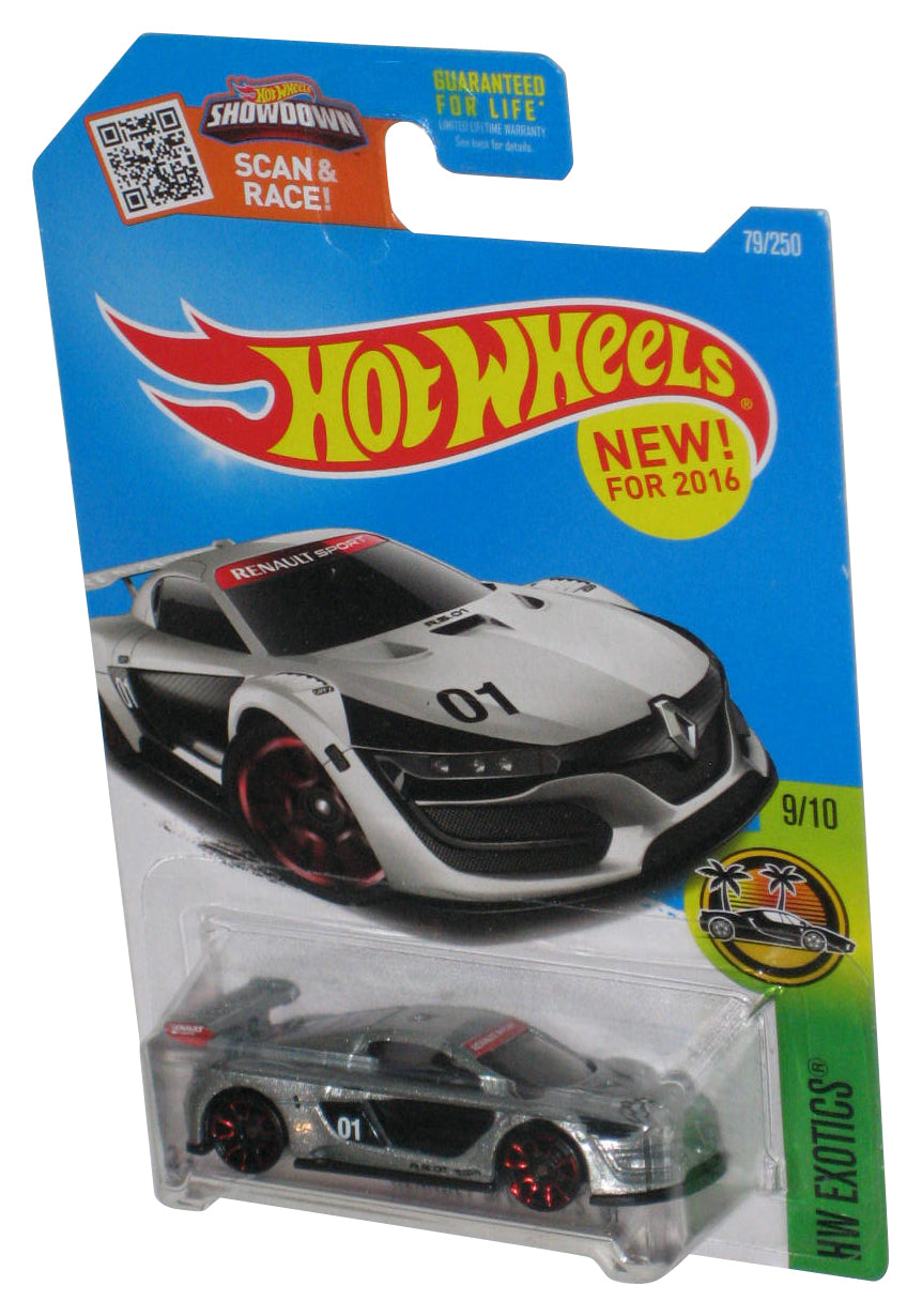 Hot Wheels HW Exotics 9/10 (2016) Silver Renault Sport R.S. 01 Car 79/250