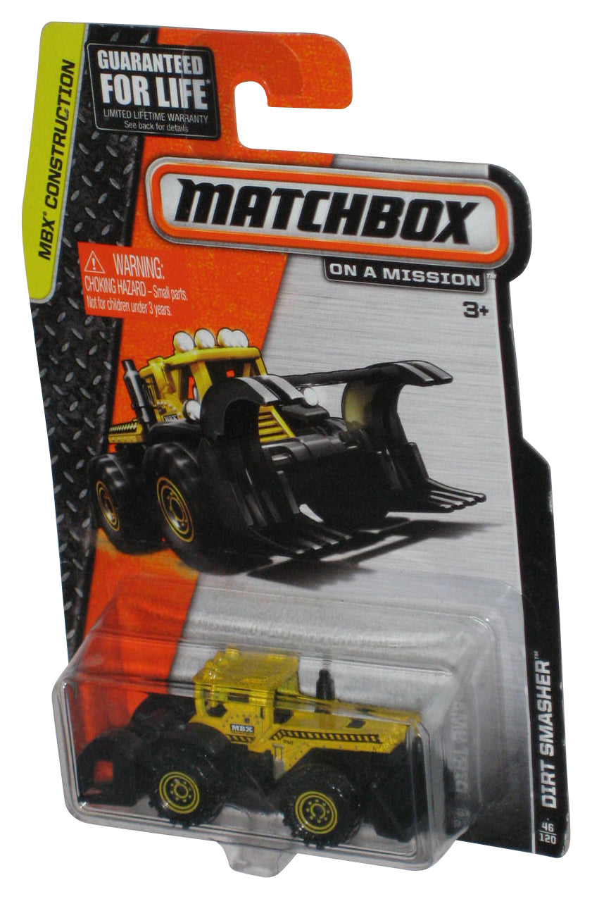 Matchbox MBX Construction (2014) Yellow & Black Dirt Smasher Toy 46/120