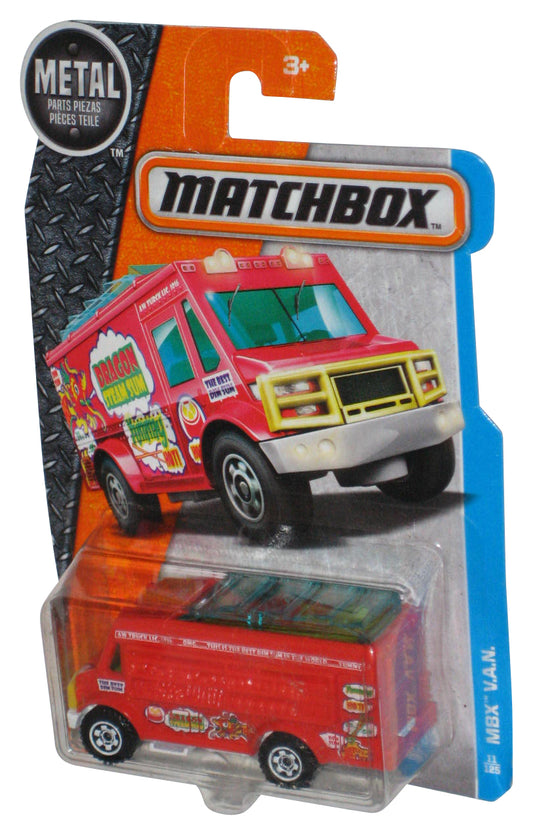 Matchbox MBX V.A.N. (2016) Mattel Red Die-Cast Toy Van 11/125