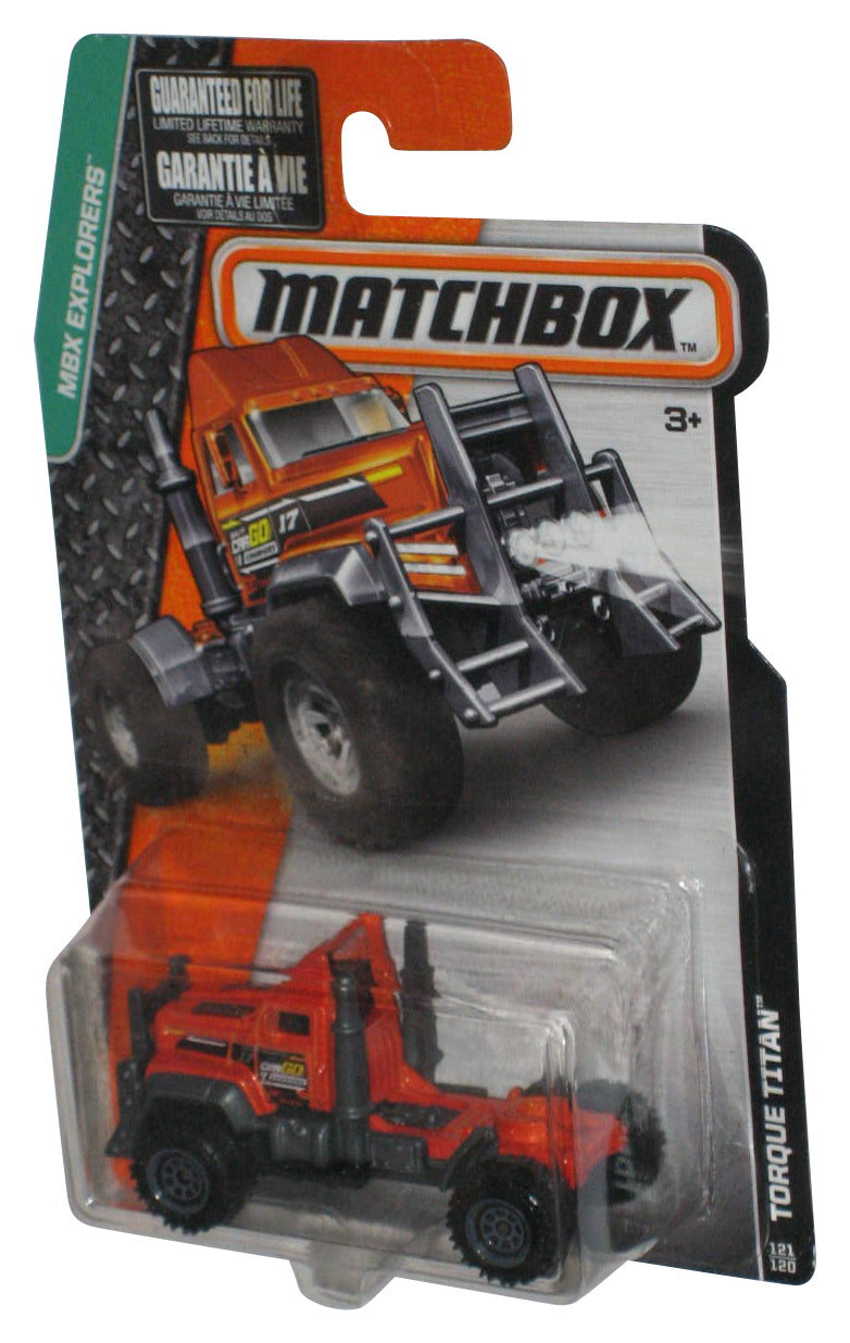 Matchbox MBX Explorers (2015) Metallic Orange Torque Titan Toy Truck 121/120