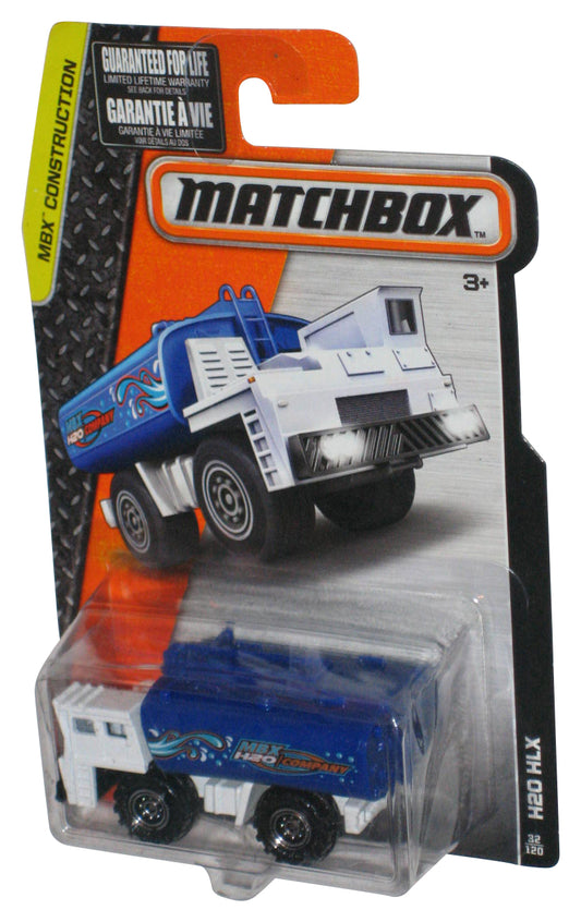 Matchbox MBX Construction (2014) White & Blue H2O HLX Toy 32/120 - (Dented Plastic)