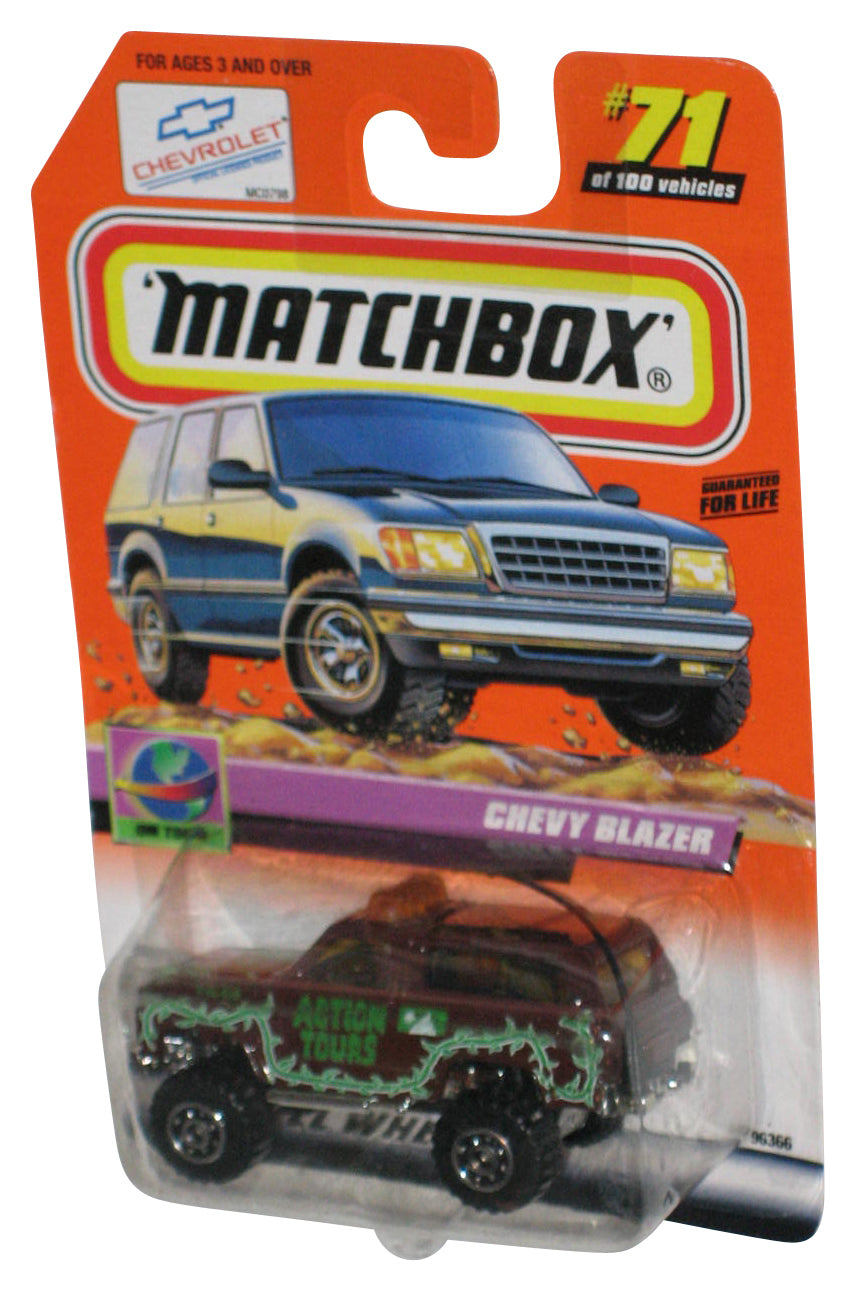 Matchbox On Tour (1999) Action Tours Brown Chevy Blazer Toy Truck #71/100