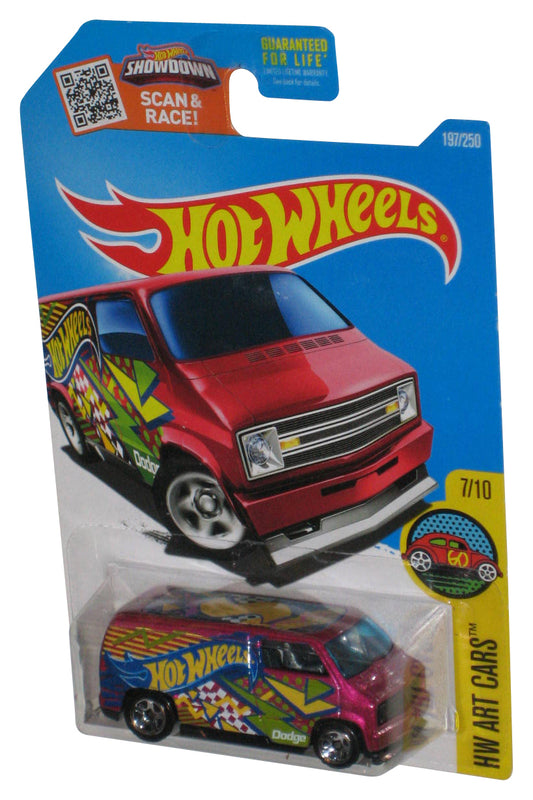 Hot Wheels HW Art 7/10 (2015) Red Custom '77 Dodge Van 197/250