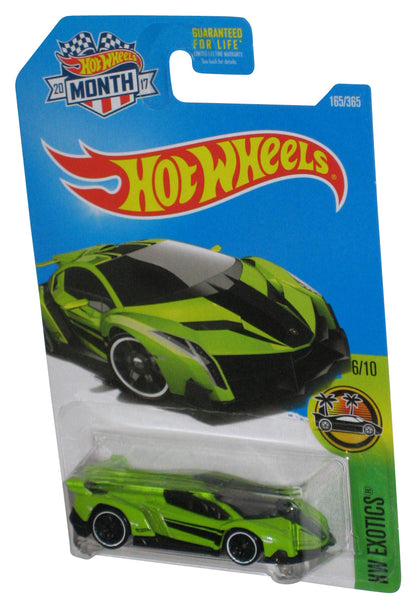 Hot Wheels HW Exotics 6/10 (2017) Green Lamborghini Veneno Car 165/365