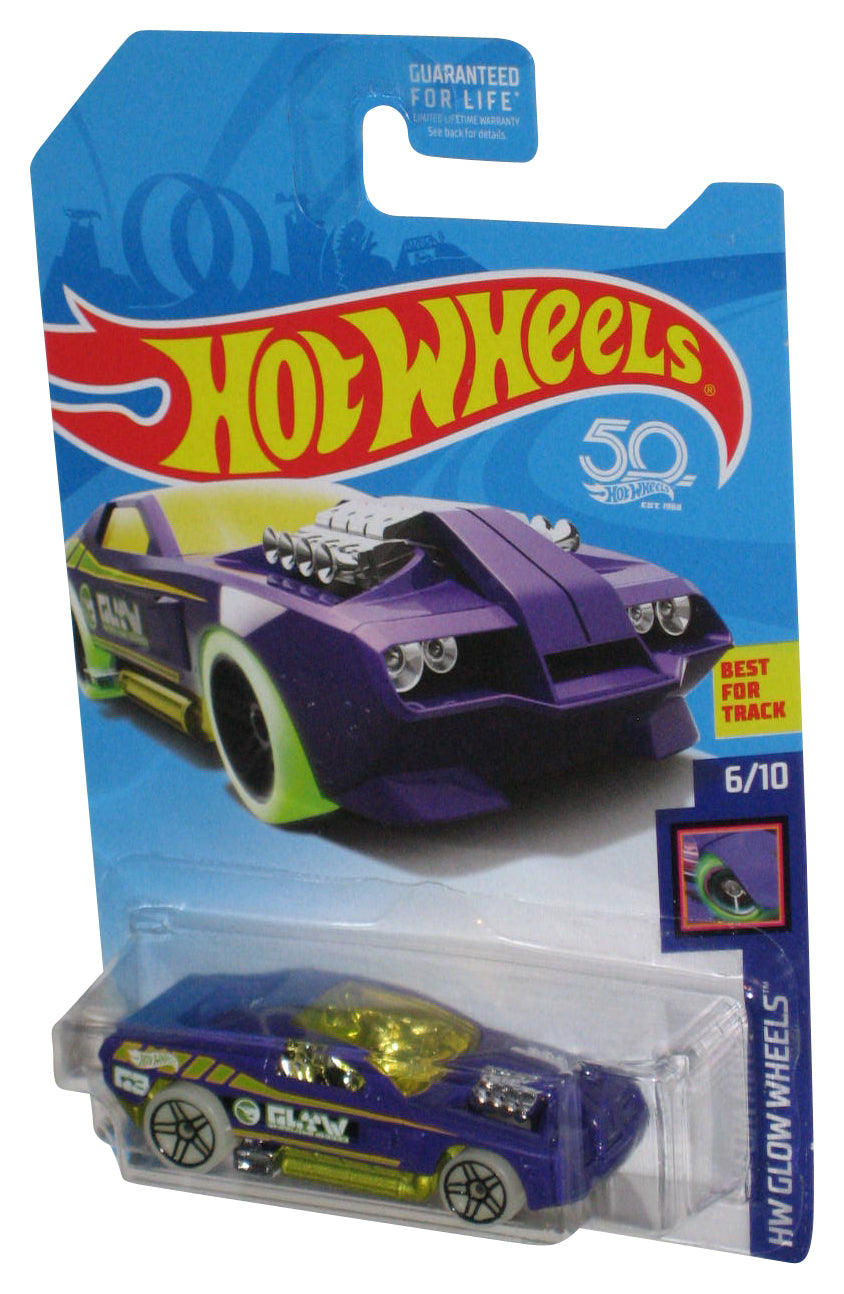 Hot Wheels HW Glow Wheels (2017) Purple Hollowback Car 6/10
