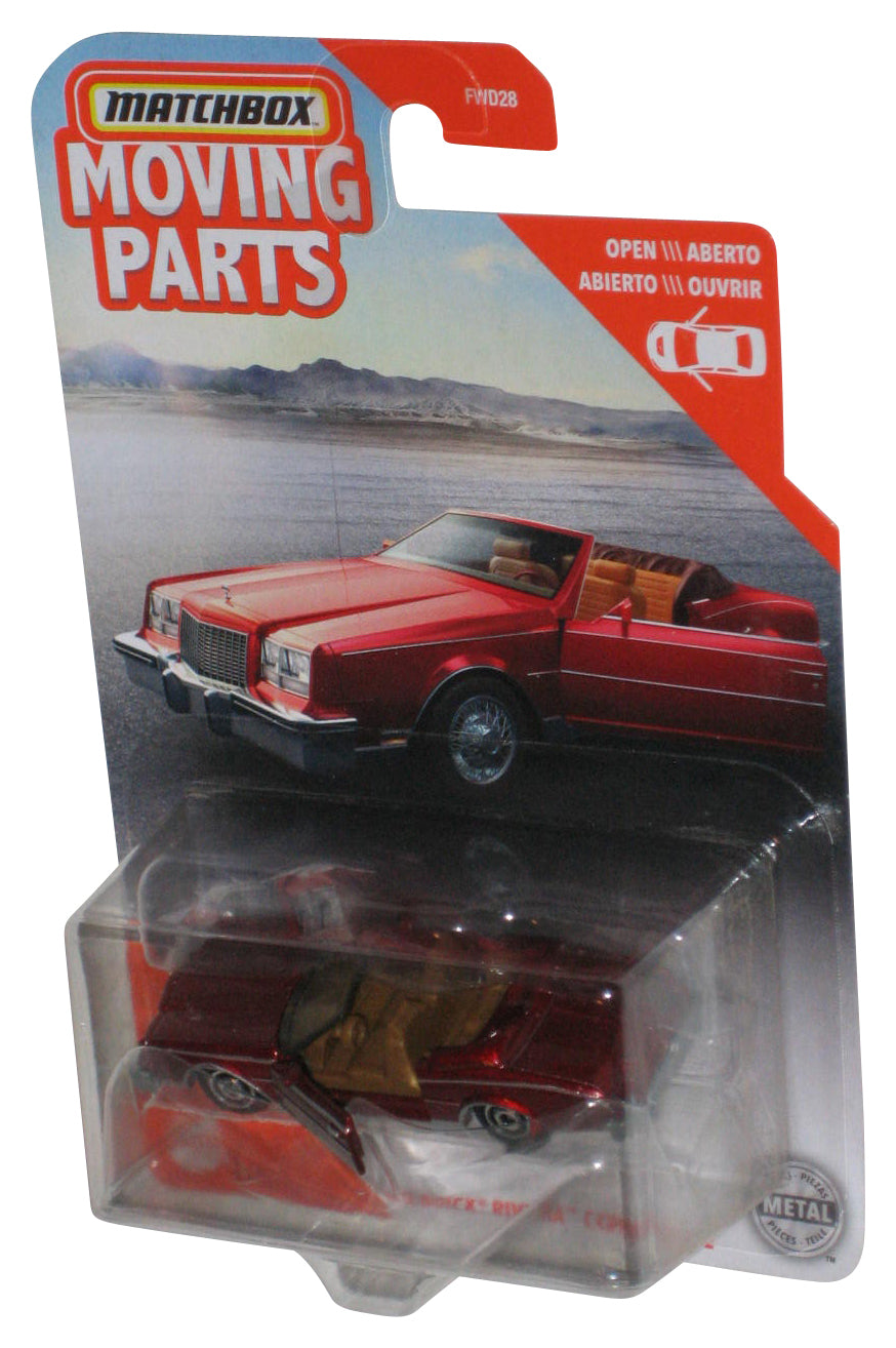 Matchbox Moving Parts (2019) Red '83 Buick Riviera Convertible Metal Car