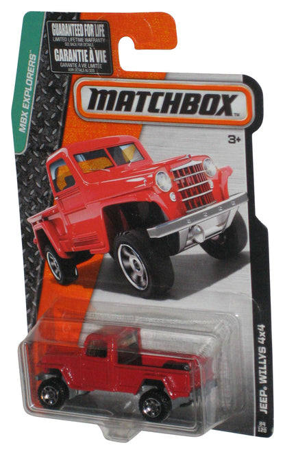 Matchbox MBX Explorers (2015) Red Jeep Willys 4x4 Toy Truck 84/120