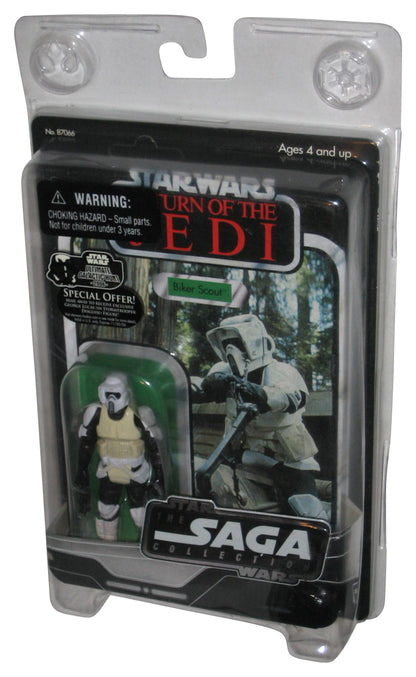 Star Wars Saga Collection (2006) Biker Scout Action Figure w/ Protective Case - (Dented Plastic)