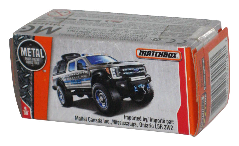 Matchbox Power Grabs Box MBX Rescue (2017) Silver Ford F-350 Superduty Truck Toy 4/30