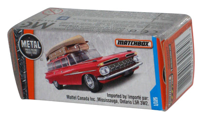 Matchbox Power Grabs Box (2016) Red '59 Chevy Wagon Toy Car 1/125