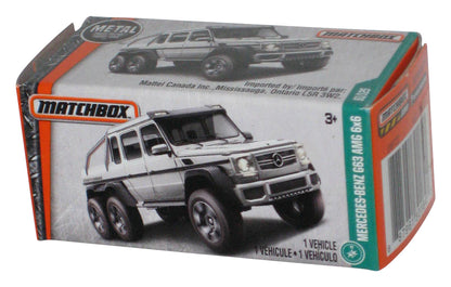 Matchbox Power Grabs Box (2016) Silver Mercedes-Benz G63 AMG 6x6 Car 91/125