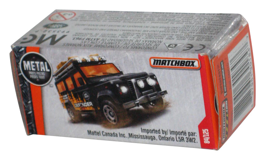 Matchbox Power Grabs Box (2016) Black Land Rover Defender 110 Toy 84/125