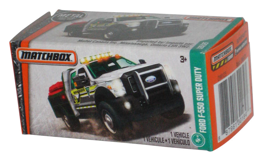 Matchbox Power Grabs Box (2016) Ford F-550 Super Duty Green & Silver Toy Truck 125/125