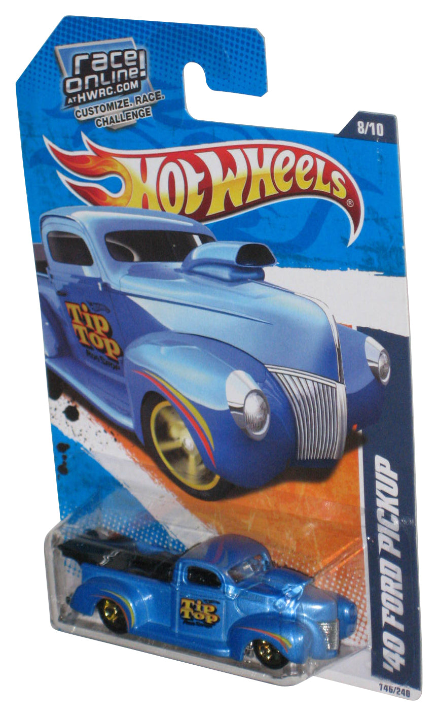 Hot Wheels HW Hot Rods 8/10 (2010) Blue '40 Ford Pickup Car 146/240