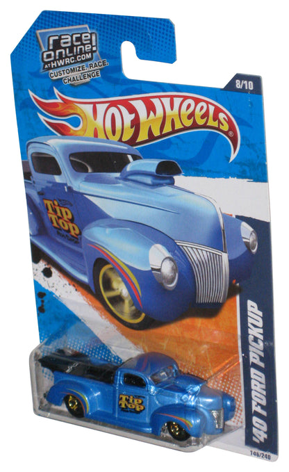 Hot Wheels HW Hot Rods 8/10 (2010) Blue '40 Ford Pickup Car 146/240