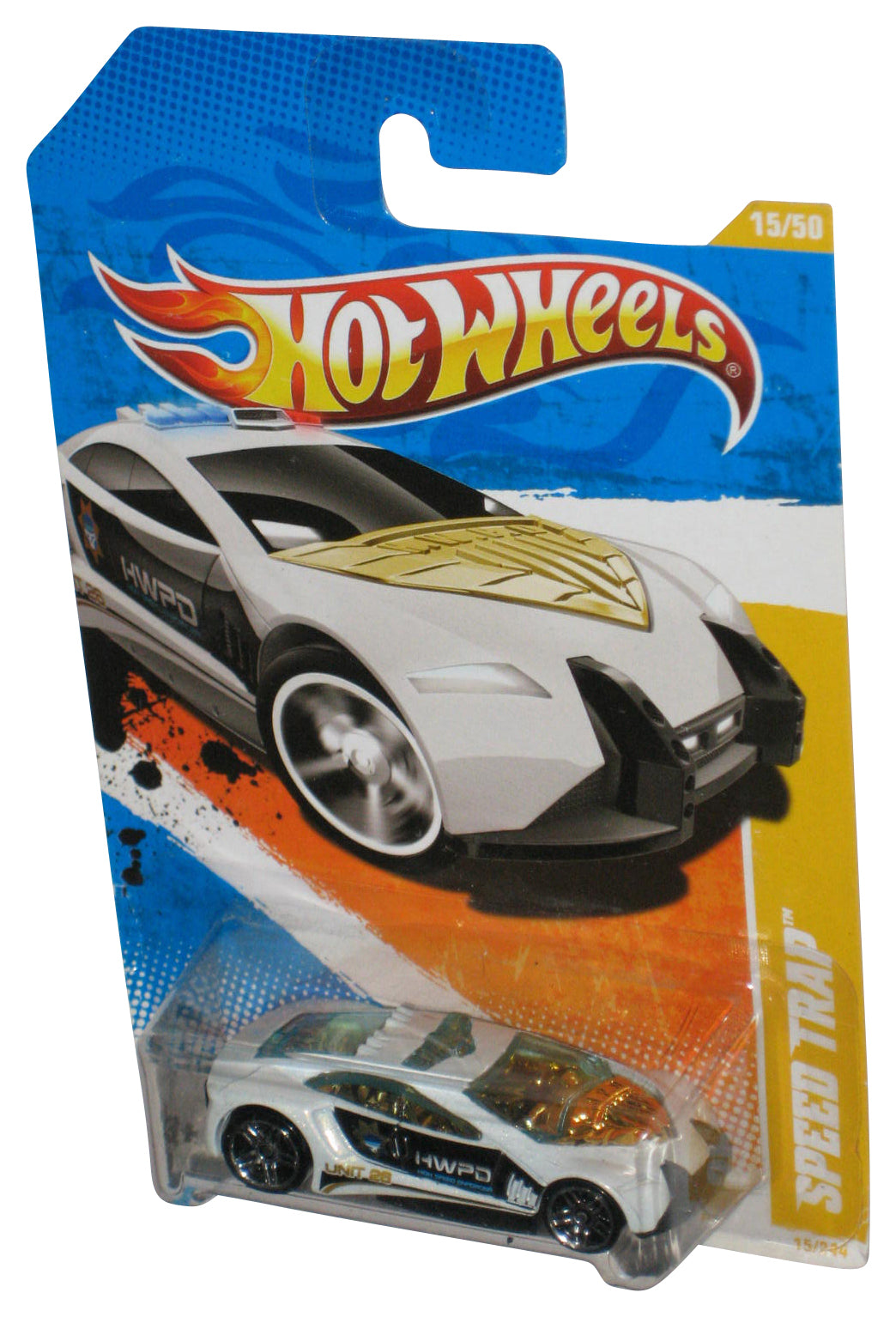 Hot Wheels 2011 New Models 15/50 White Speed Trap Toy Car 15/244