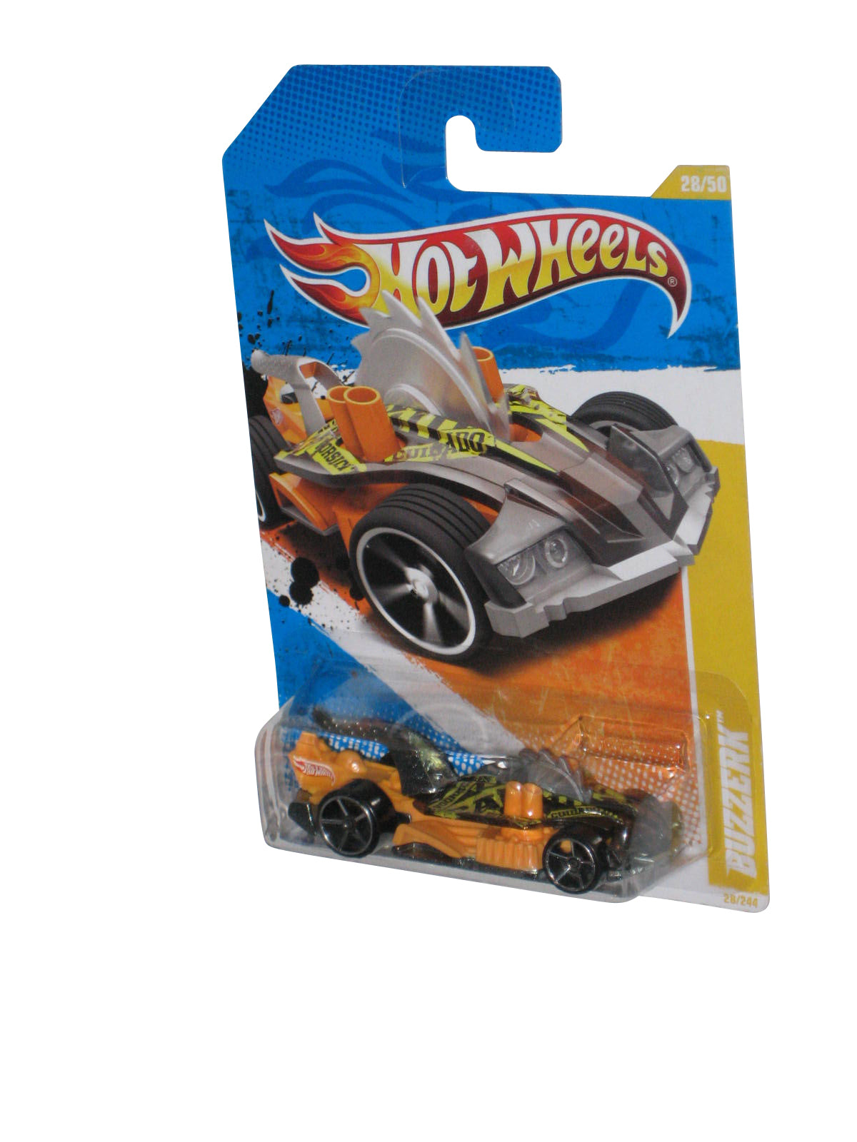 Hot Wheels 2011 New Models 28/50 (2010) Black & Orange Buzzer Toy Car 28/244