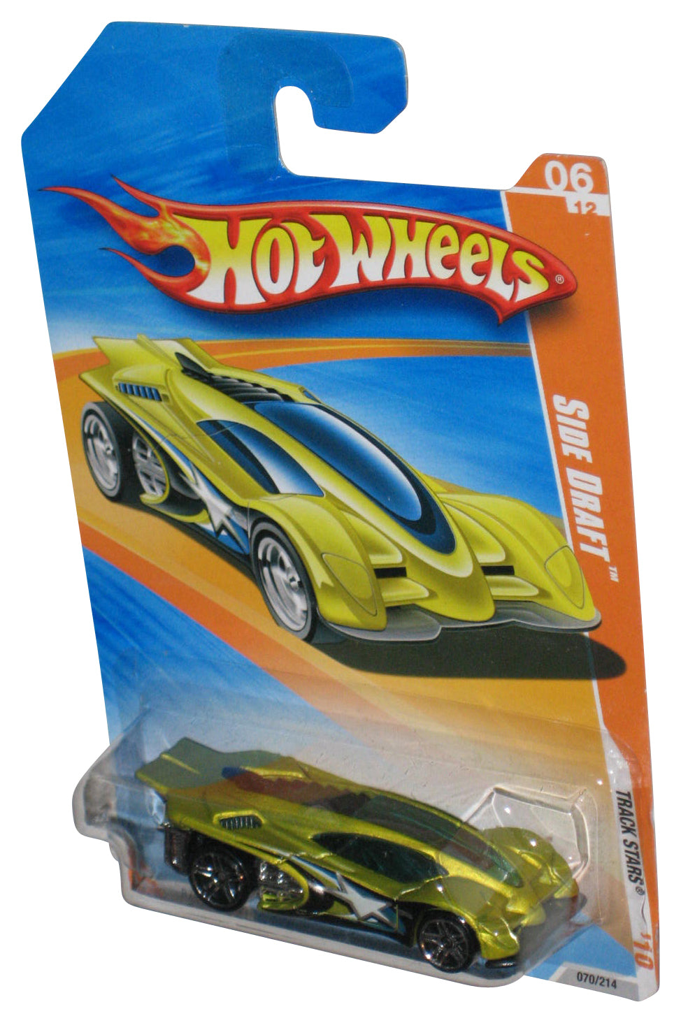 Hot Wheels Track Stars '10 6/12 (2009) Yellow Side Draft Car 062/240