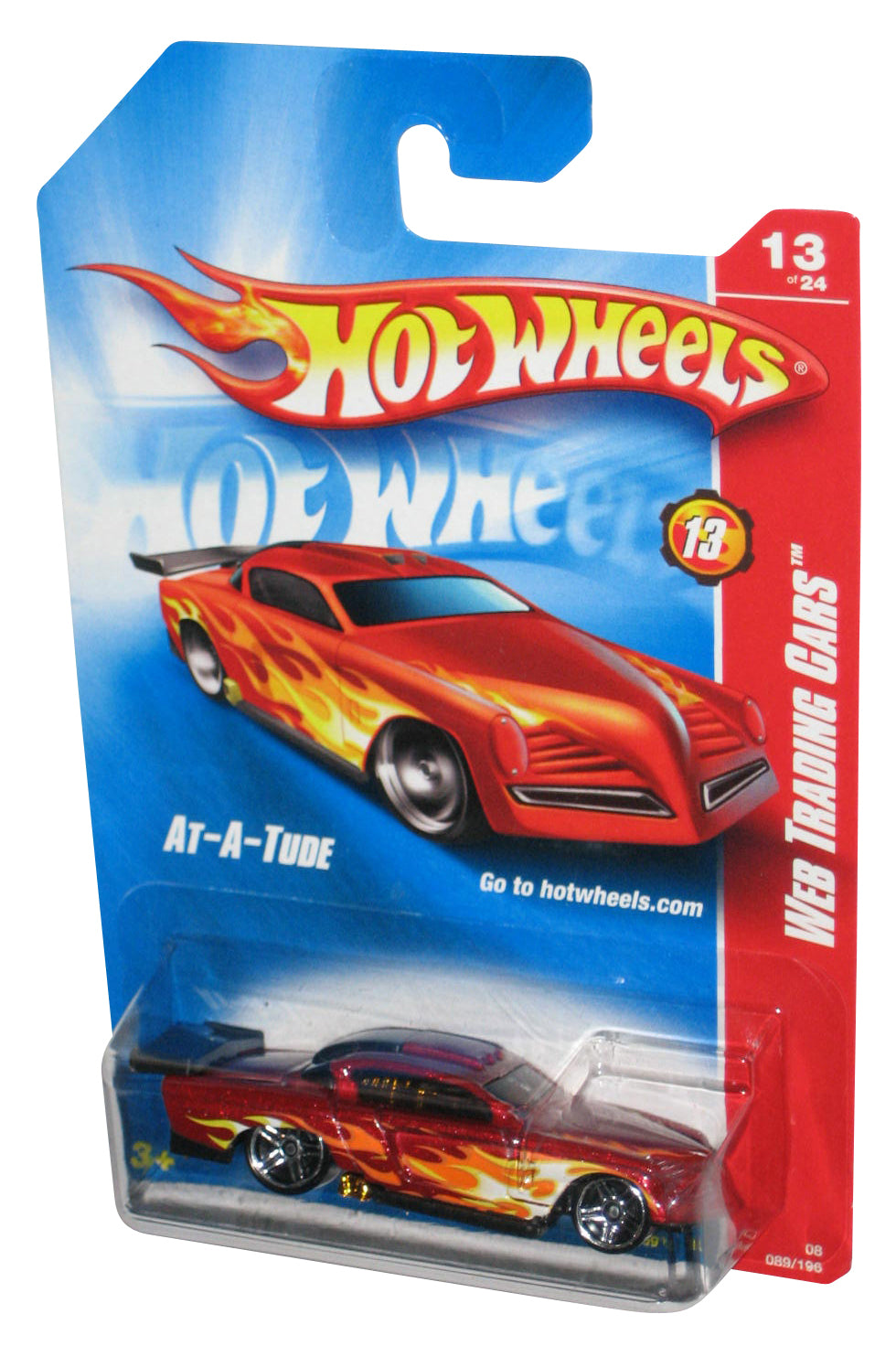 Hot Wheels Web Trading Cars (2007) Red At-A-Tude Car 089/196