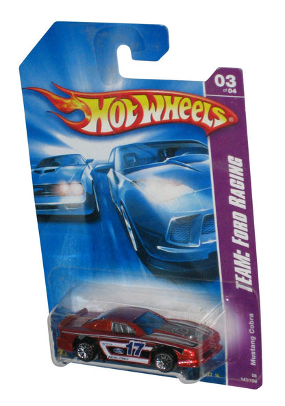Hot Wheels Team Ford Racing 3/4 (2007) Mustang Cobra Red Toy Car 143/196