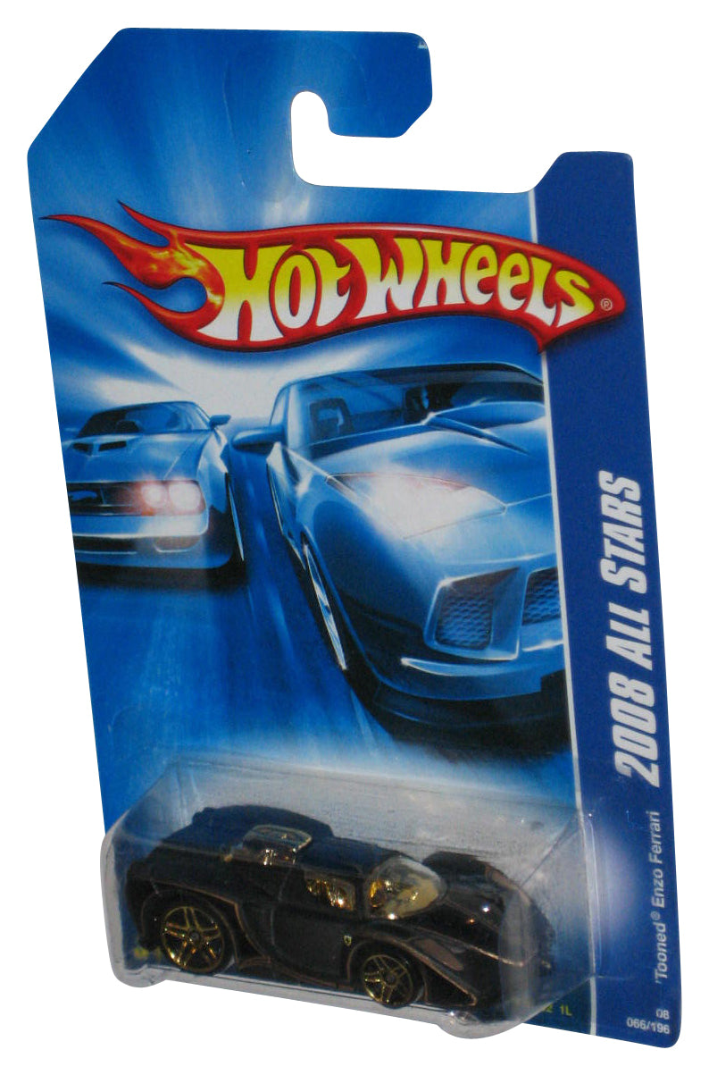Hot Wheels 2008 All Stars Black Tooned Enzo Ferrari Car 066/196