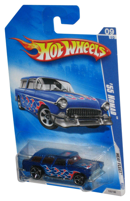 Hot Wheels Heat Fleet '09 9/10 Blue '55 Nomad Toy Car 125/190
