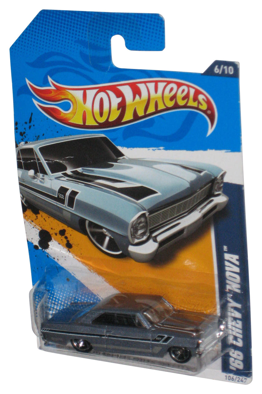 Hot Wheels Muscle Mania GM '12 (2011) Blue '66 Chevy Nova Car 106/247