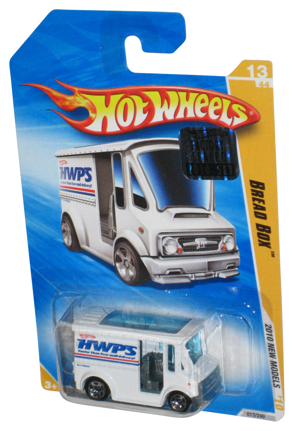 Hot Wheels 2010 New Models '10 13/44 White Bread Box 013/240 - (Factory Sealed Sticker)