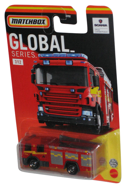 Matchbox Global Series (2022) Red Scania P 360 Fire Truck Toy 7/12