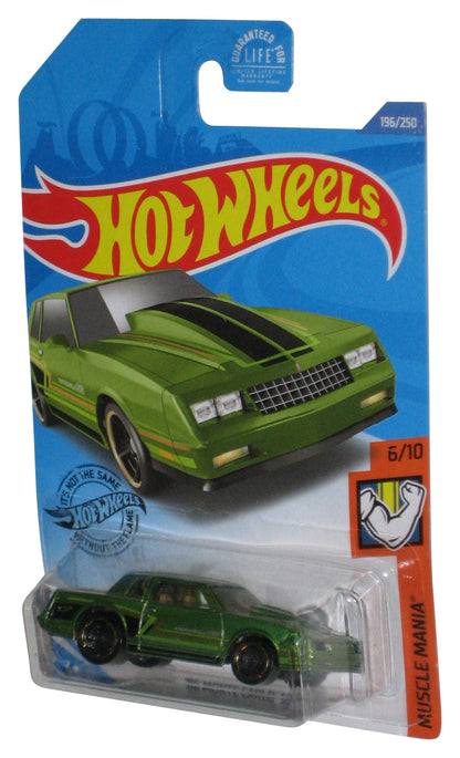 Hot Wheels Muscle Mania 6/10 (2017) Green '86 Monte Carlo SS Toy Car 196/250