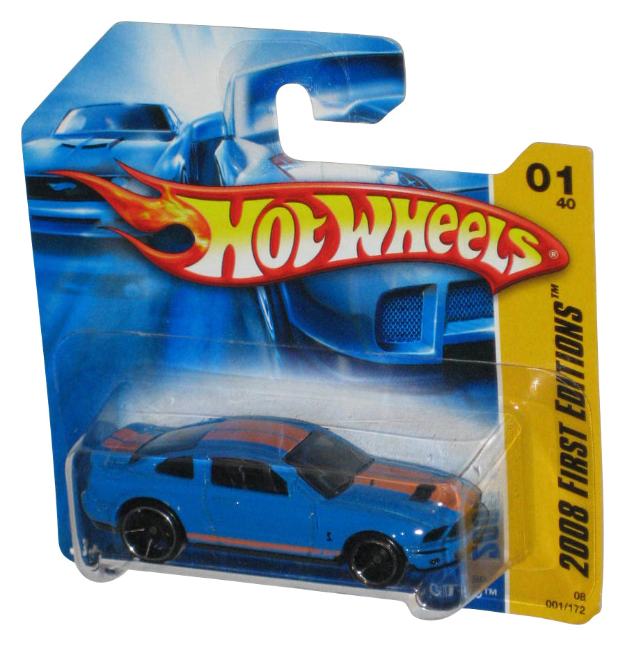 Hot Wheels 2008 First Editions 1/40 Blue '07 Shelby GT-500 Car 001/172 - (Short Card)