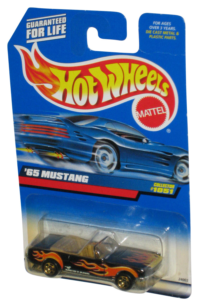 Hot Wheels Black '65 Mustang (1998) Mattel Die-Cast Toy Car #1051