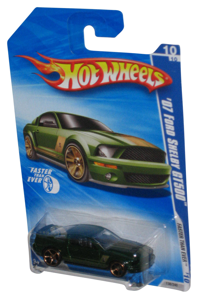Hot Wheels Faster Than Ever '10 (2009) Green '07 Ford Shelby GT500 Car 138/240