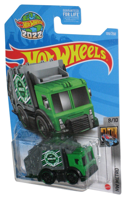 Hot Wheels HW Metro 8/10 Total Disposal (2020) Green & Gray Garbage Truck 139/250