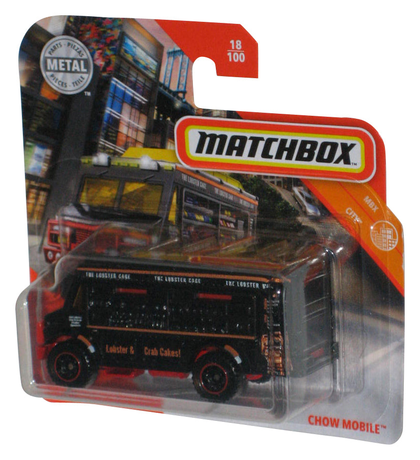 Matchbox MBX City (2019) Black Chow Mobile Die-Cast Metal Truck 18/100 - (Short Card)