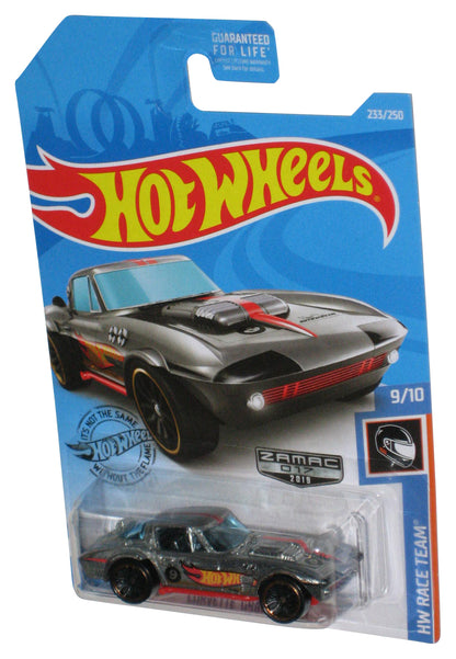 Hot Wheels HW Race Team 9/10 (2019) Zamac 017 Silver Corvette Grand Sport Car 233/250