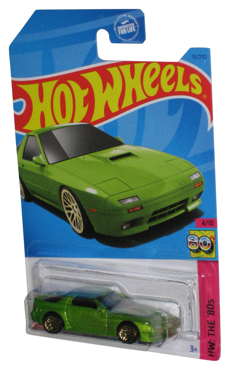 Hot Wheels HW The 80's 4/10 (2021) Green '89 Mazda Savanna RX-7 FC35 Car 51/250