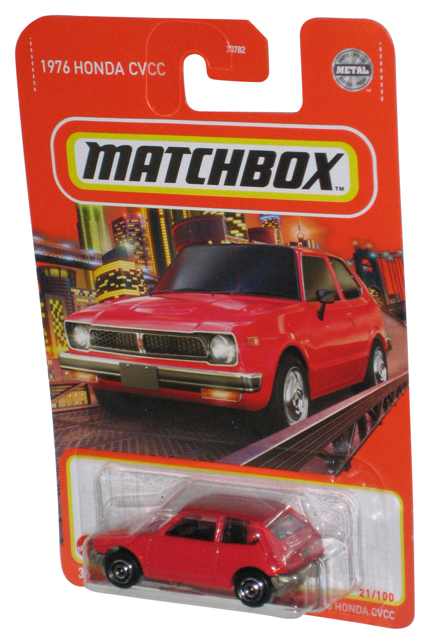 Matchbox Red 1976 Honda CVCC (2021) Mattel Metal Toy Car 21/100