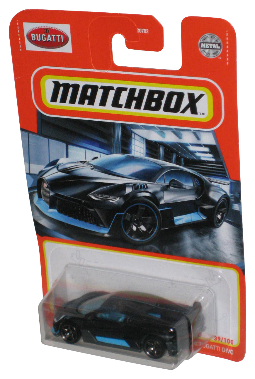 Matchbox 2018 Bugatti Divo (2020) Black Metal Toy Car 39/100