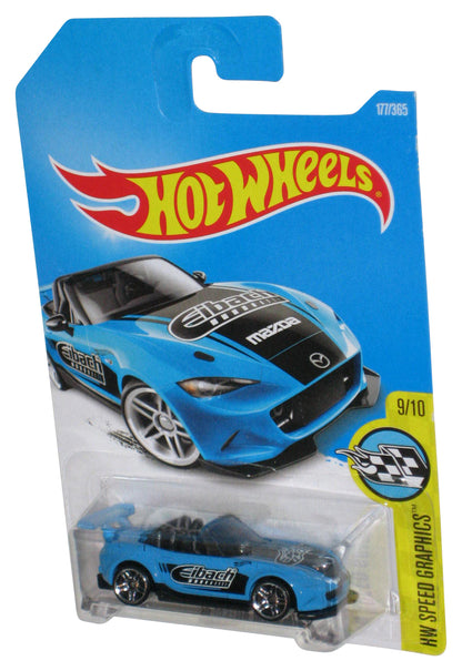 Hot Wheels HW Speed Graphics 9/10 (2015) Blue '15 Mazda MX-5 Miata Car 177/365