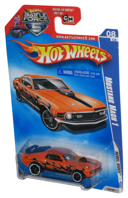 Hot Wheels Battle Force 5 Rebel Rides '09 Orange Mustang Mach 1 Car 144/190