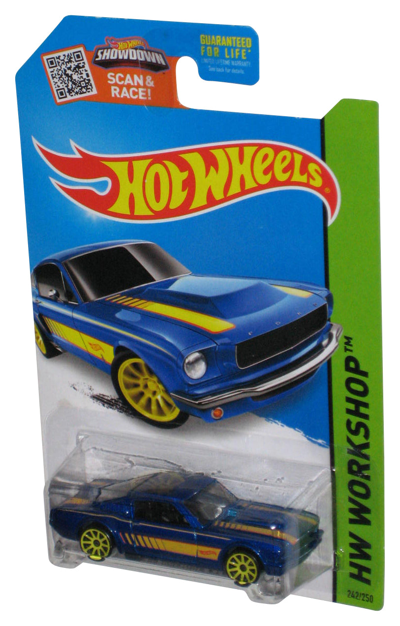 Hot Wheels HW Workshop (2013) Blue '65 Mustang 2+2 Fastback Toy Car 242/250