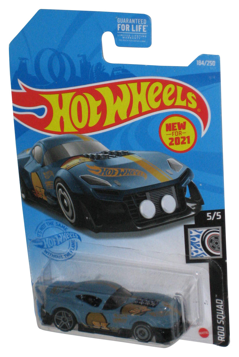 Hot Wheels Rod Squad 5/5 (2021) Blue Muscle and Blown Car 184/250