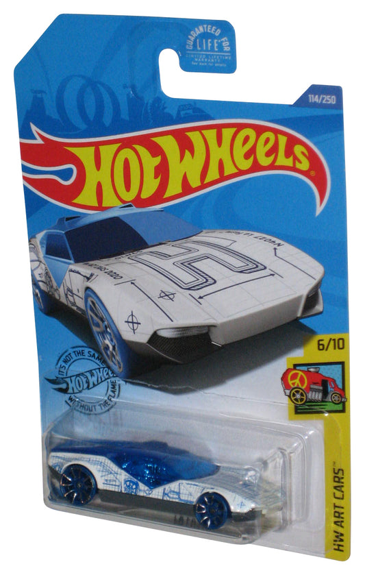 Hot Wheels HW Art 6/10 (2017) White La Fasta Toy Car 114/250