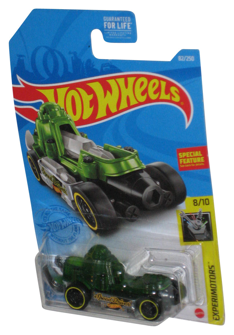 Hot Wheels Experimotors 8/10 (2020) Green Speed Driver Car 82/250